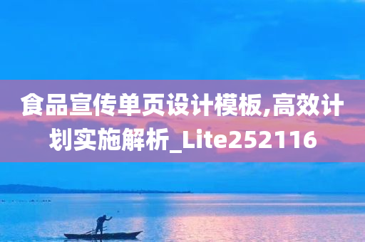 食品宣传单页设计模板,高效计划实施解析_Lite252116