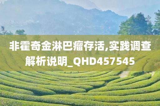 非霍奇金淋巴瘤存活,实践调查解析说明_QHD457545