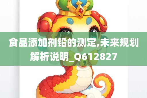 食品添加剂铅的测定,未来规划解析说明_Q612827