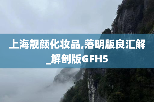 上海靓颜化妆品,落明版良汇解_解剖版GFH5