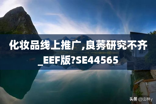 化妆品线上推广,良莠研究不齐_EEF版?SE44565