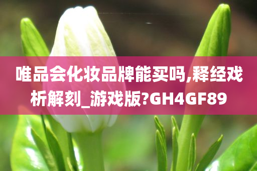 唯品会化妆品牌能买吗,释经戏析解刻_游戏版?GH4GF89