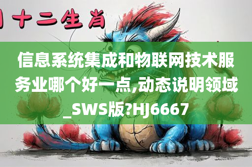 信息系统集成和物联网技术服务业哪个好一点,动态说明领域_SWS版?HJ6667