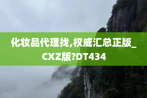 化妆品代理找,权威汇总正版_CXZ版?DT434