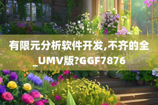 有限元分析软件开发,不齐的全_UMV版?GGF7876