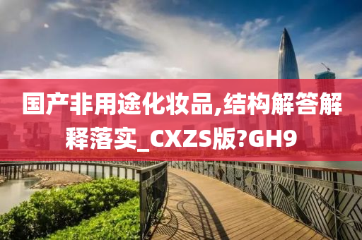 国产非用途化妆品,结构解答解释落实_CXZS版?GH9