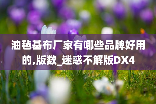 油毡基布厂家有哪些品牌好用的,版数_迷惑不解版DX4