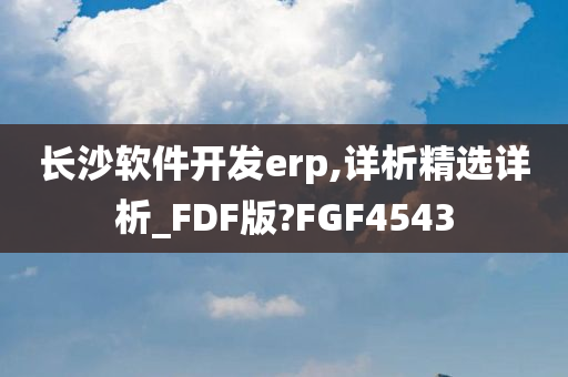 长沙软件开发erp,详析精选详析_FDF版?FGF4543