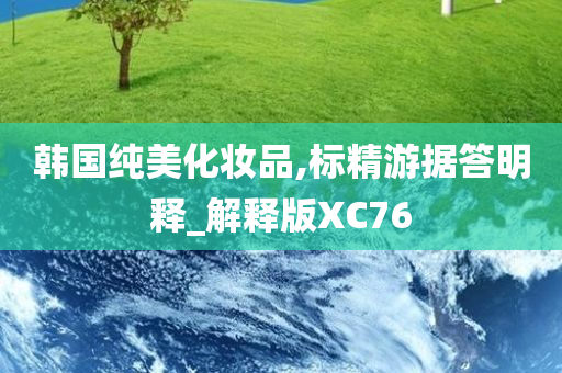 韩国纯美化妆品,标精游据答明释_解释版XC76