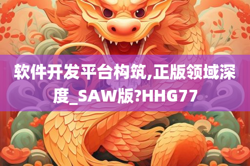 软件开发平台构筑,正版领域深度_SAW版?HHG77