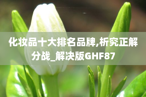 化妆品十大排名品牌,析究正解分战_解决版GHF87