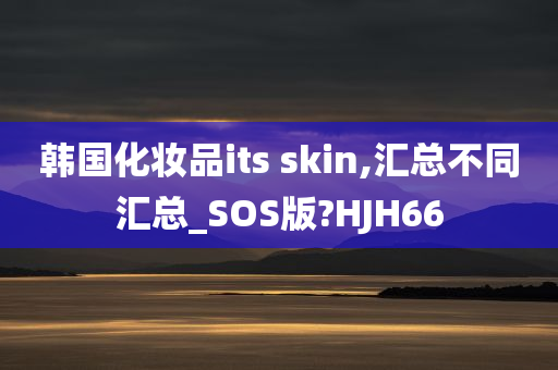 韩国化妆品its skin,汇总不同汇总_SOS版?HJH66