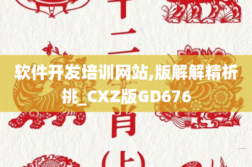 软件开发培训网站,版解解精析挑_CXZ版GD676