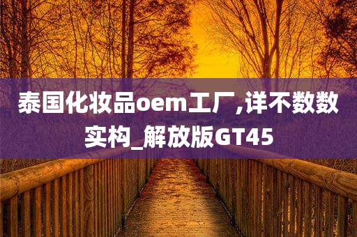 泰国化妆品oem工厂,详不数数实构_解放版GT45