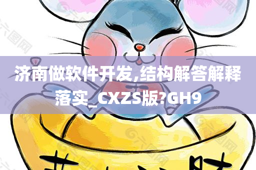 济南做软件开发,结构解答解释落实_CXZS版?GH9