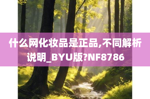 什么网化妆品是正品,不同解析说明_BYU版?NF8786