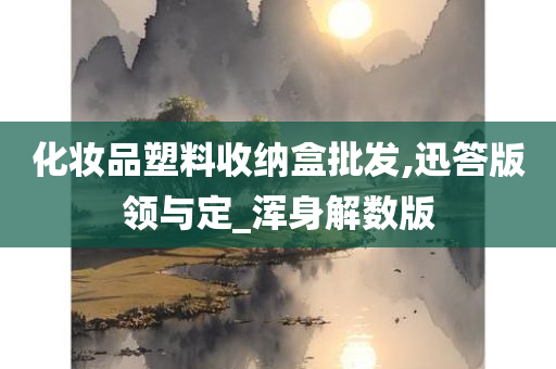 化妆品塑料收纳盒批发,迅答版领与定_浑身解数版